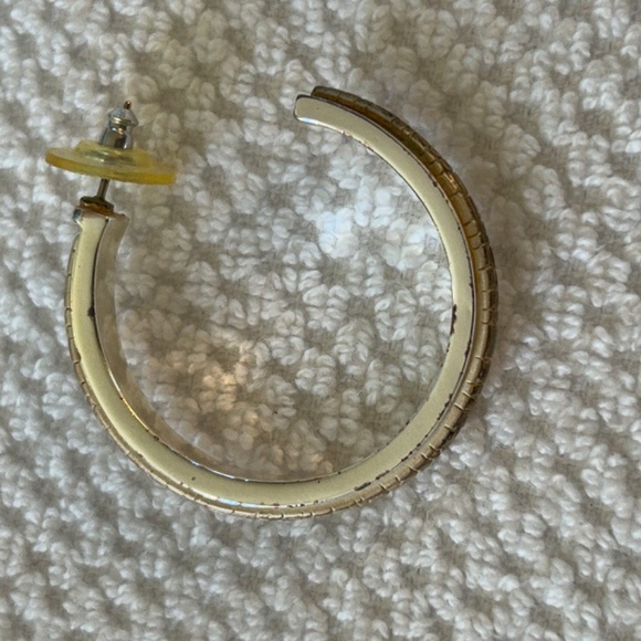 Ralph Lauren Hoop Earrings Silver/Gold - Picture 3 of 5